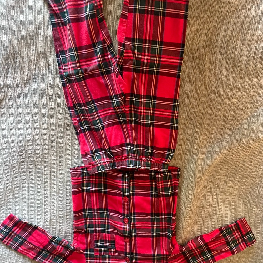 Red Plaid Pajama Set